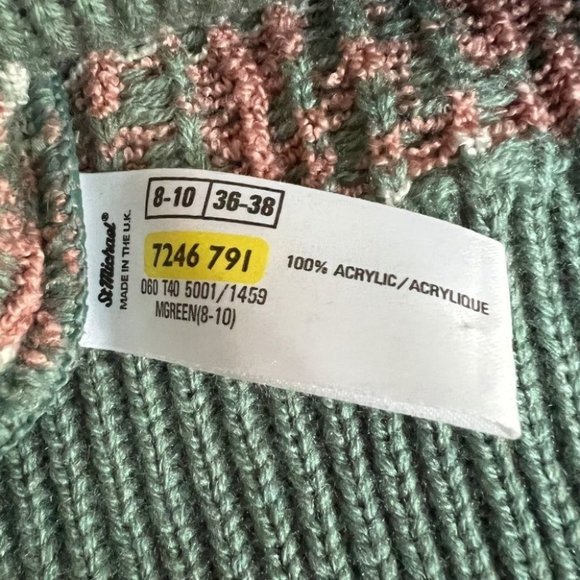 Vintage St-Michael's pastel fair isle knit sweater - Picture 6 of 6